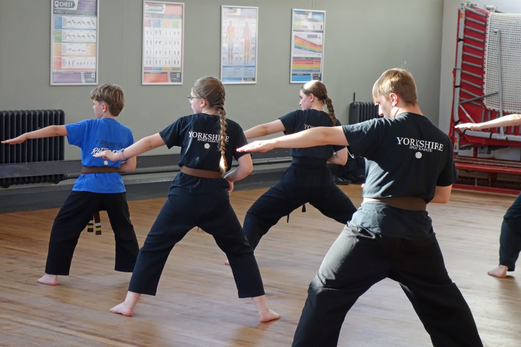 Kata Pinan Nidan being performed at Dewsbury Karate Club